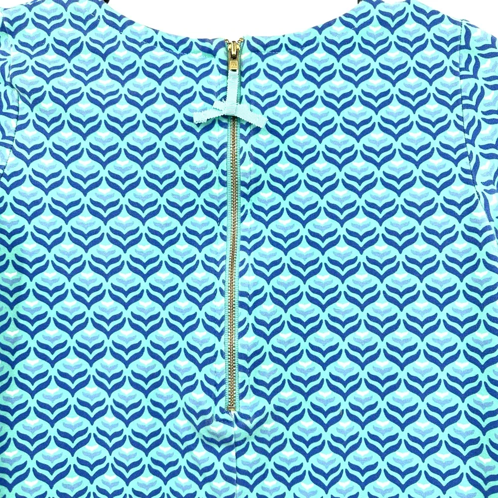 Vineyard Vines‎ girls youth size Medium 10 - 12 blue dress zip up back
